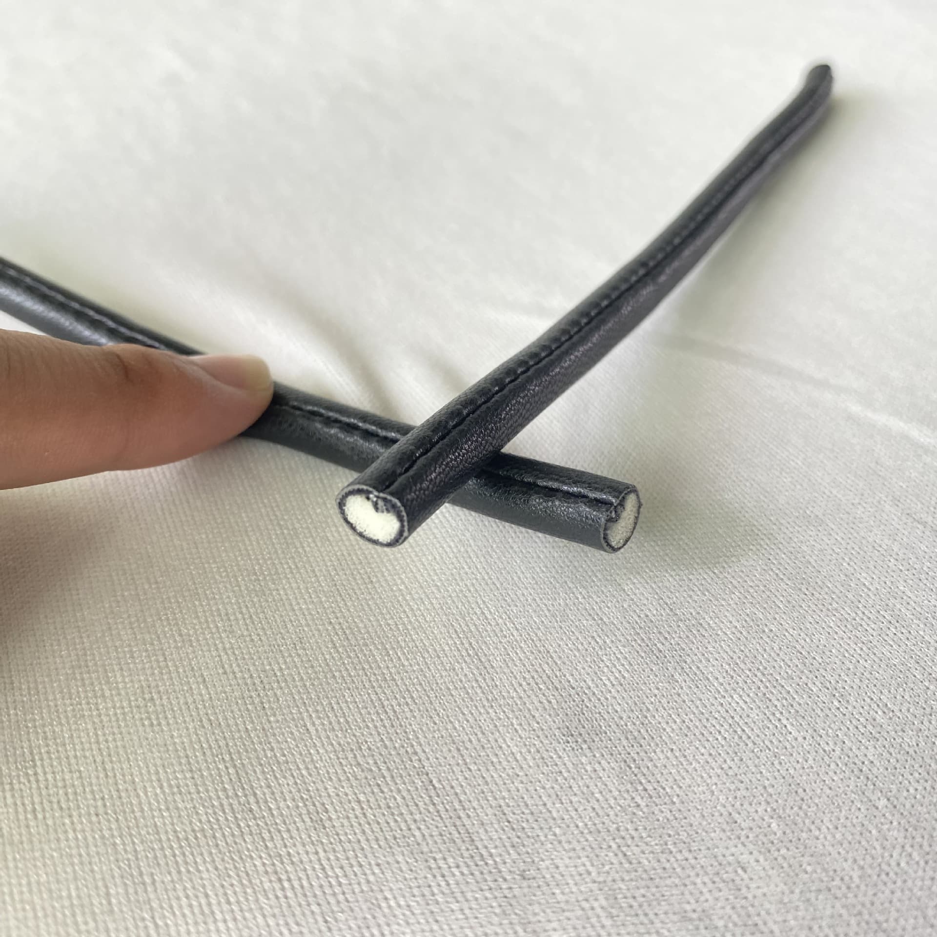 Custom Processing Leather Cord Stitched Leather Cord Leather Stitching Cord Stitching Processing
