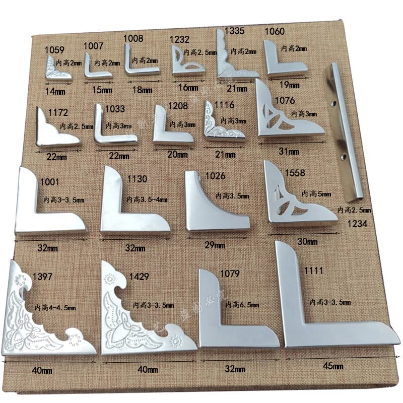Notebook cover corner creative book corner protective cover hand ledger corner guard cowhide notebook anti-collision metal photo album accessories
