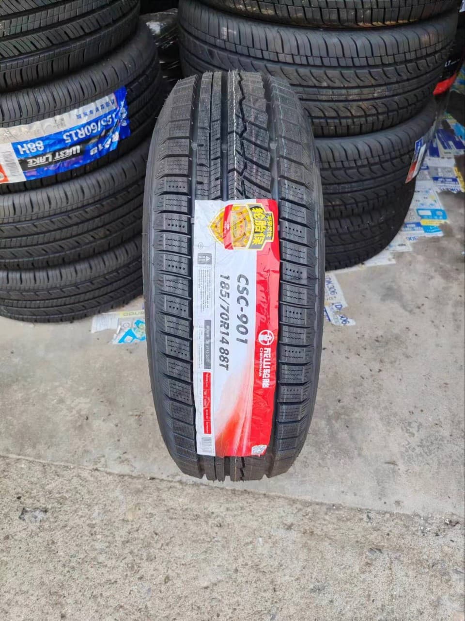 Snow tires 185/70R14, winter snow-resistant tires for Wuling Hongguang S and Changan Ounuo (185/70R14).