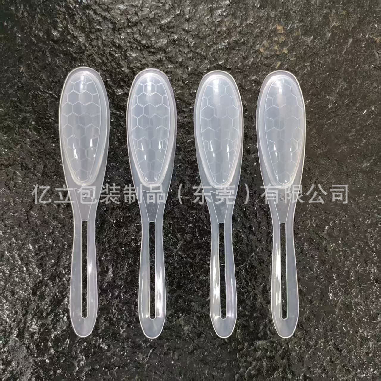Wholesale PP Plastic Heat-Sealed 7g Food-Grade Pear Syrup Spoon Honey Spoon
