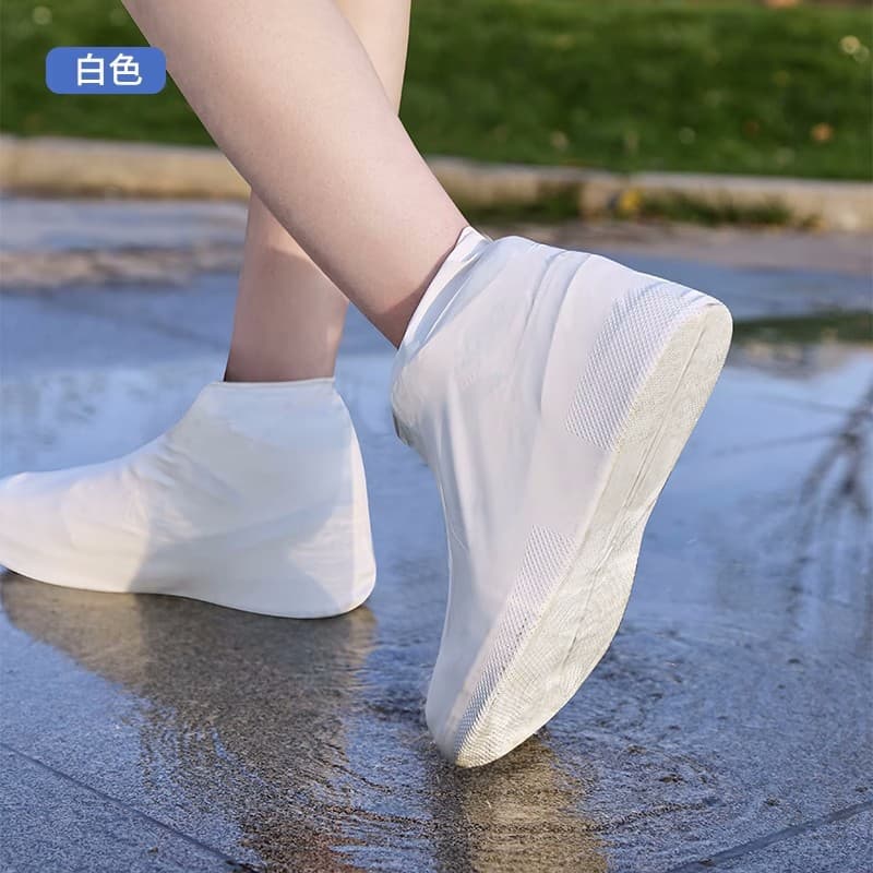 Outdoor rain boot covers, waterproof, thickened latex, wholesale, portable, wear-resistant, men's and women's rain boot covers, non-slip, elastic latex.