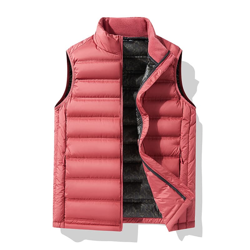 Autumn and Winter Lightweight Down Vest Plus Size Men's Down Jacket Fat Man Inner Vest Sleeveless