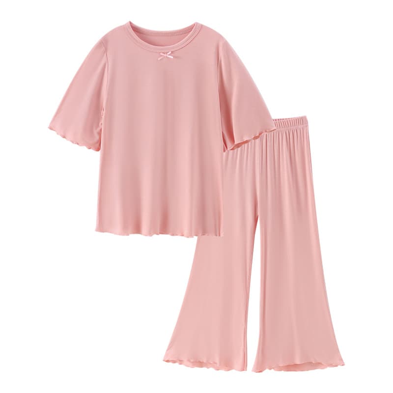 Girls' Air Pajamas - Thin Modal Fabric, Loose Fit for Spring and Summer, Breathable & Non-Sweating