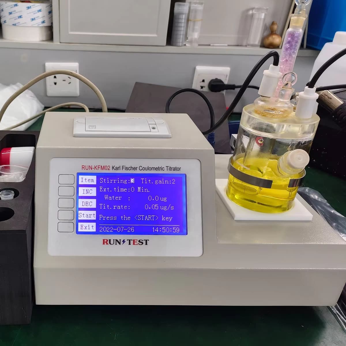 Automatic Karl Fischer Moisture Analyzer Water Content Titration