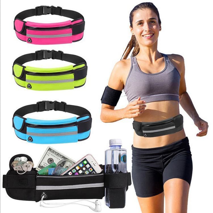 Outdoor Sports Waist Bag Kettle Waist Bag Fitness Running Waist Bag Waterproof Anti-Theft Phone Waist Bag Personal Riding