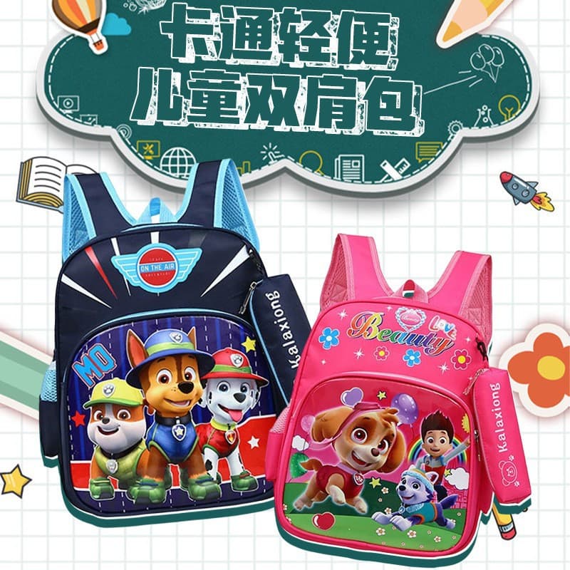 Paw Patrol School Bag Boys Kindergarten Travel Small Backpack New Cute Trendy Small, Middle and Large Class Backpack