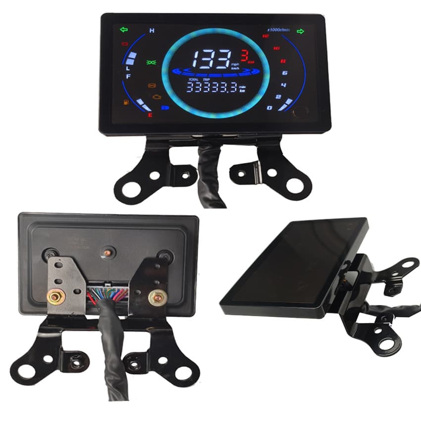 NMAX150 Universal Motorcycle Digital Instrument Cluster with Bracket, Electronic Odometer, Adjustable Parameters, Modified