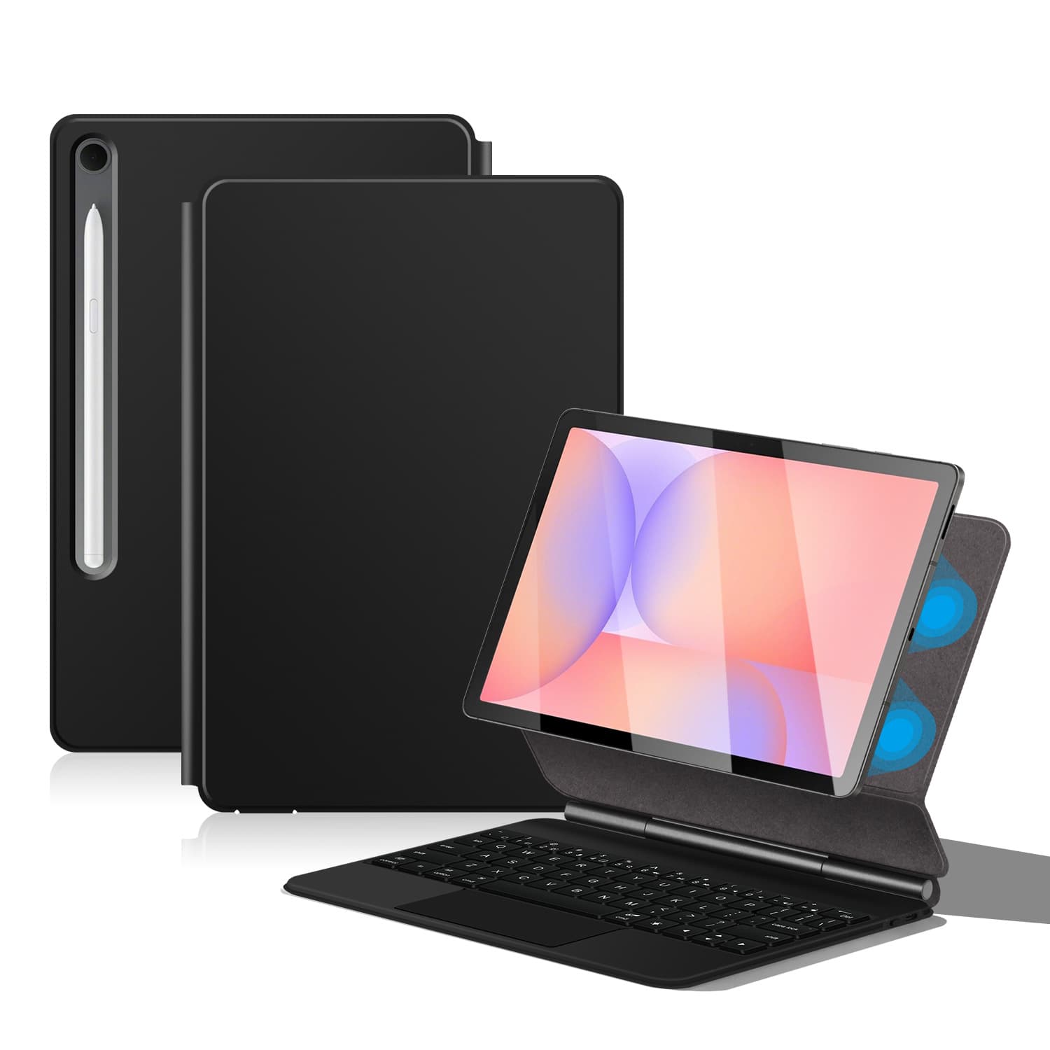 Magic Keyboard for Samsung Tablet Tab S10/S9+ S8+ S7 FE/Plus Arabic French German Korean Russian