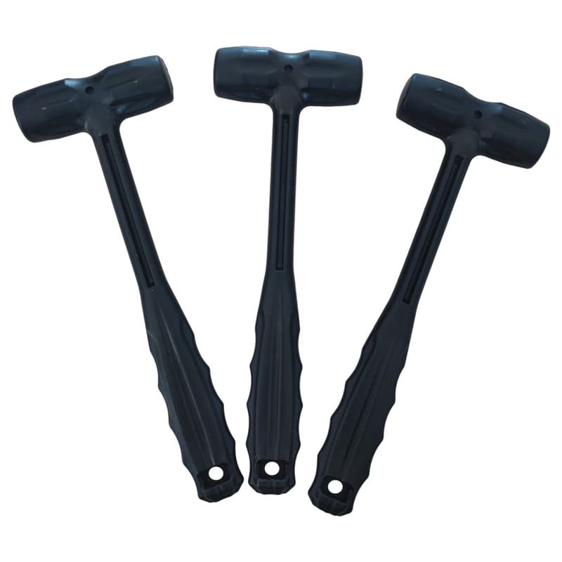 Wholesale Shockproof Rubber Mallet Hammer for Marble Tile Installation, Leather Mallet, Champagne Hammer, Non-Rebound, Factory Direct