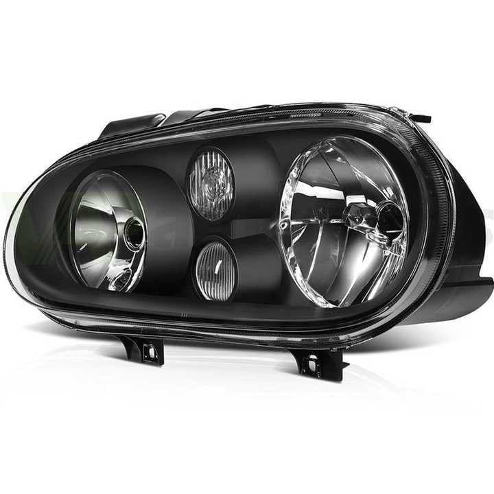 Headlight Assembly with Glass Lens Housing for 1999-2006 Volkswagen Golf 4 MK4