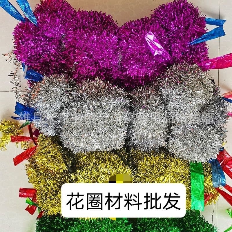 Materials for making wreaths with small colorful strips, paper-made paper ingredients, small colorful strips, a bundle of 800 meters of colorful strips, funeral supplies
