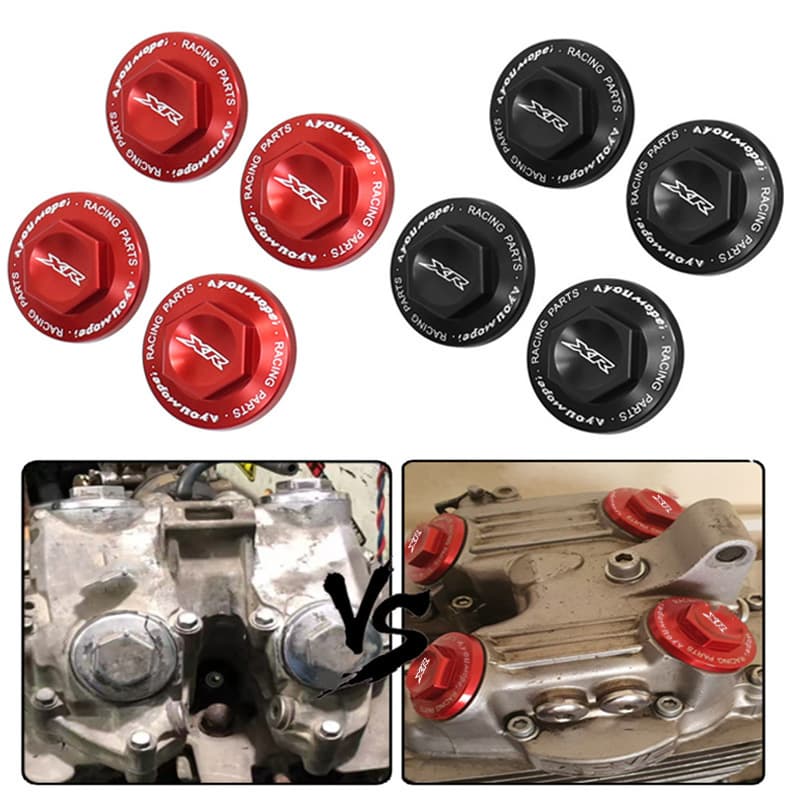 Motorcycle Swingarm Cover Screw Decorative Cover Accessories for Honda XR250 XR400 XR200R Modification