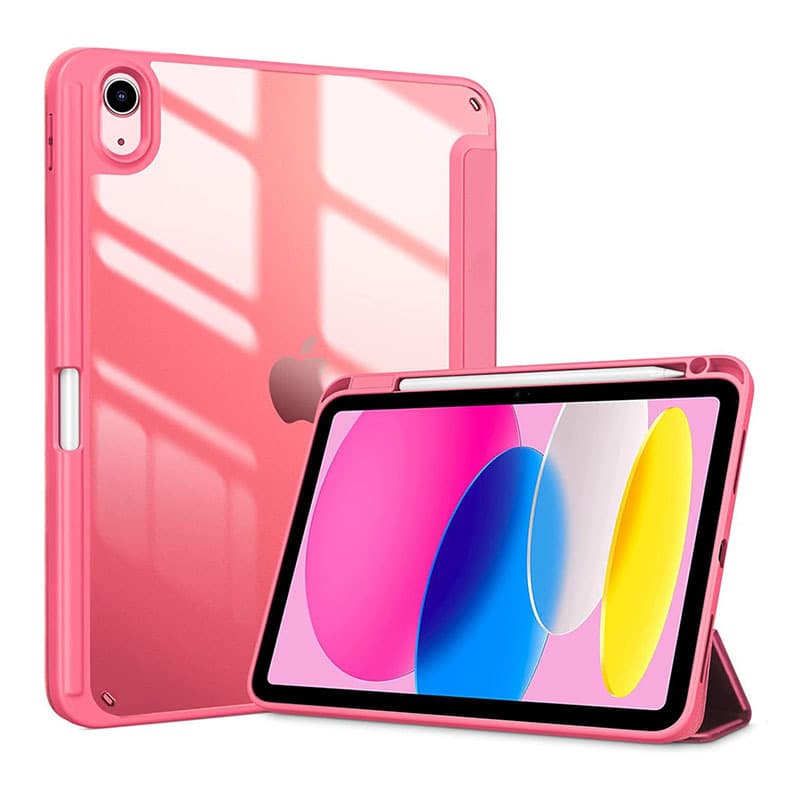 iPad Case 3-Fold 2-in-1 Acrylic Magnetic Stand iPad 11th Gen Protective Cover with Sleep/Wake, Anti-Bend Protection