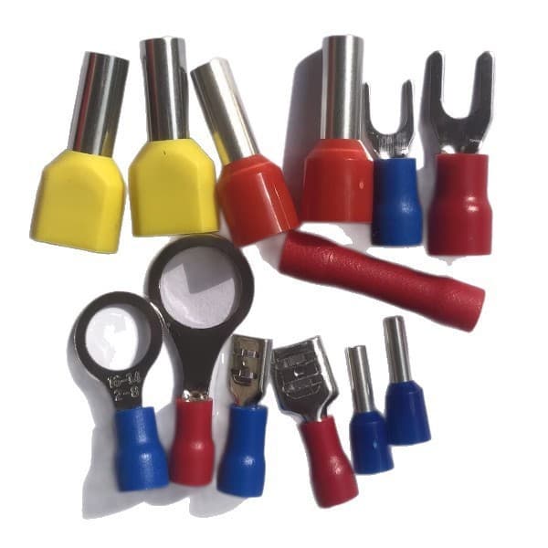 SV fork-shaped pre-insulated cold-pressed terminal block RV round pre-insulated cold-pressed terminal block VE tubular cold-pressed end