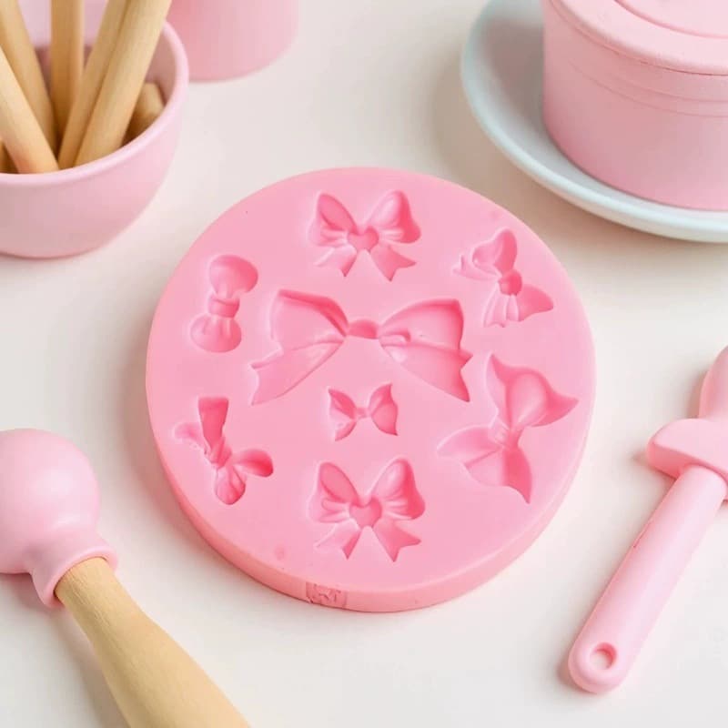 Various Bow-Shaped Designs, Silicone Molds for Fondant Cake Decorations, Accessories Molds, Chocolate Baking Tools