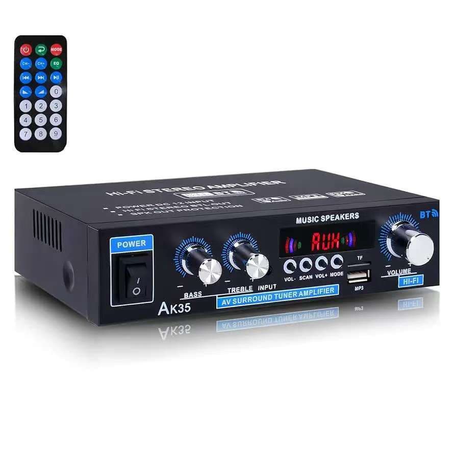 AK-35 Digital Mini Amplifier with Bluetooth USB Card Reader Radio for Home and Car Use - Wholesale from Factory