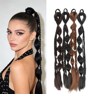 Fake braid women's bubble braid boxer braid trendy girl braid internet celebrity long braid hair accessory double ponytail braid