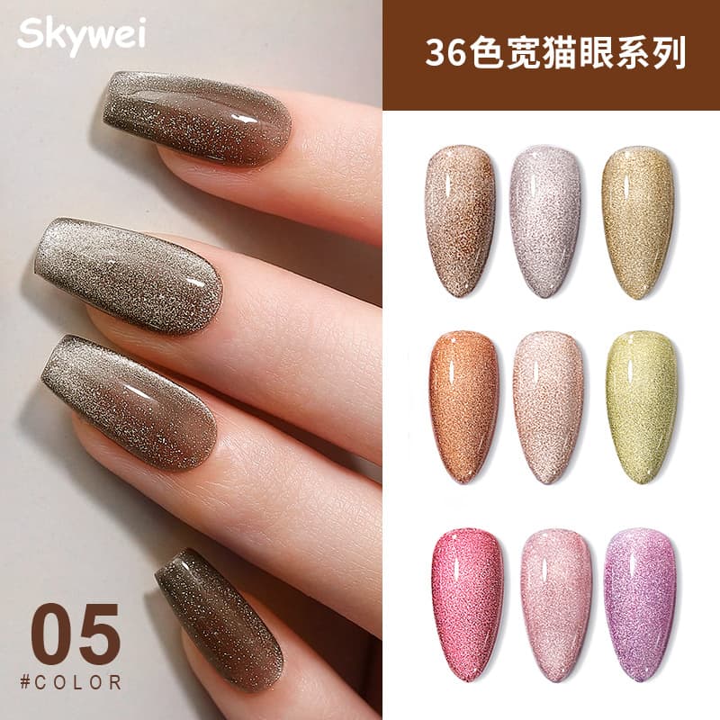 Factory Direct Hot Selling 36-Color Cat Eye Gel Nail Polish Set for Nail Salons, UV Gel Polish Cat Eye Gel