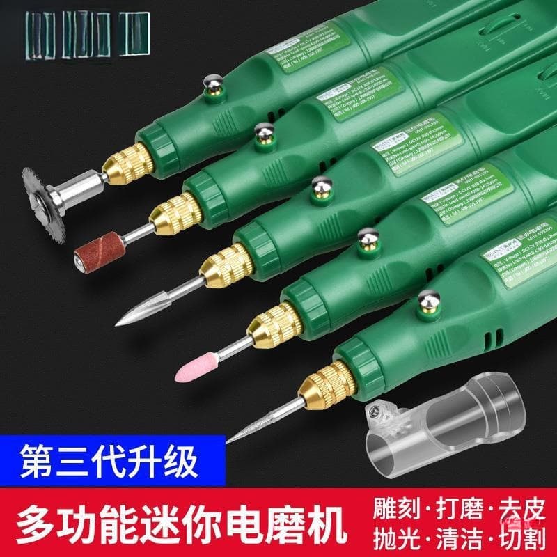 Mini Electric Grinder, Beeswax Polishing, Jade Carving Tool, DIY Nail Drill