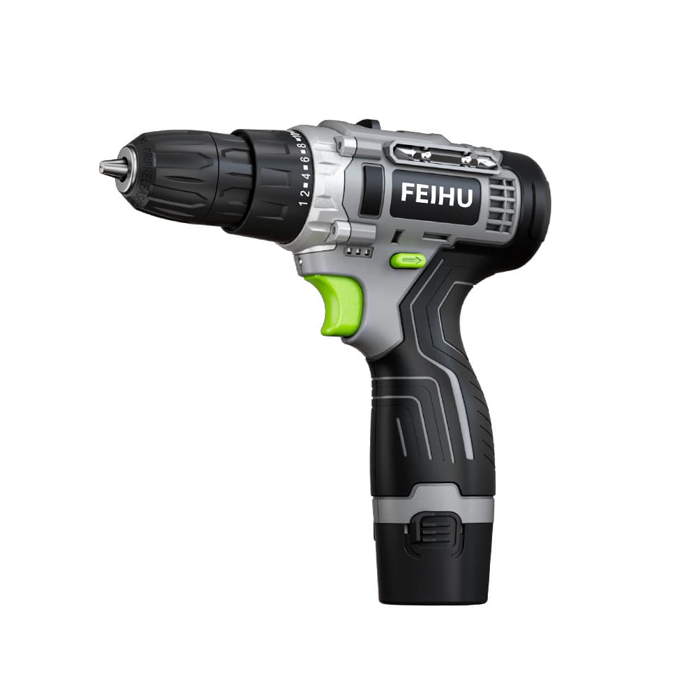 Feihu 12V 21V High-Power Electric Tool Hand Drill, Household Multifunctional Lithium Battery Compact Drill Set