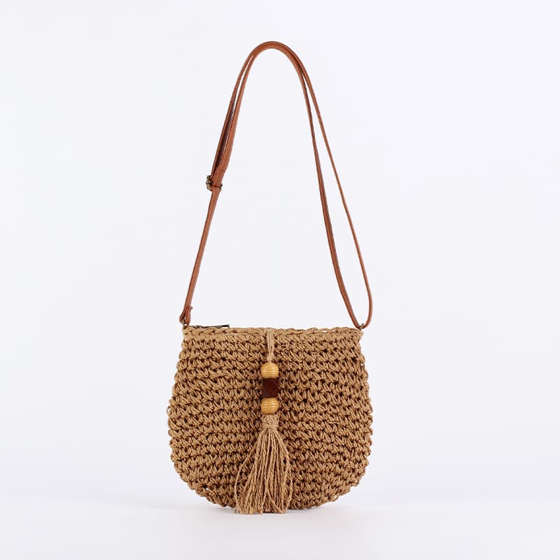 Dropshipping New Paper Rope Fashion Trendy Ins Woven Bag Daily Casual Versatile Seaside Vacation Women's Bag