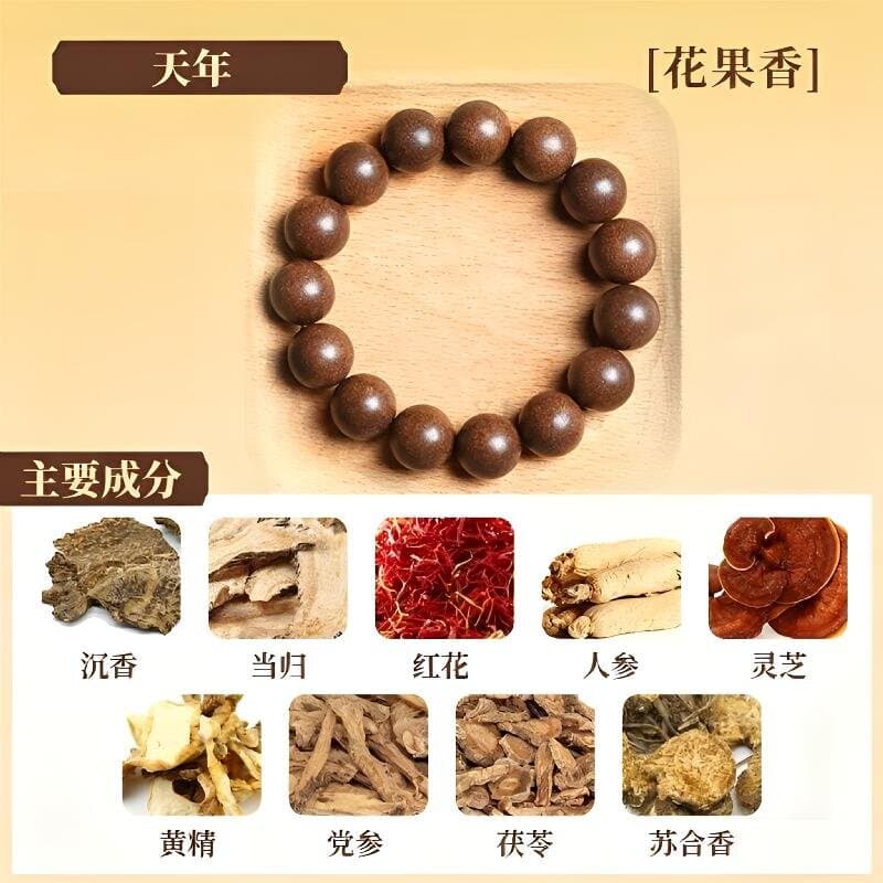Black Dragon Ambergris Ancient Natural Intangible Cultural Heritage Chinese Incense Medicine Bead Bracelet, Incense Beads, Lightweight, Promotes Good Dreams, Calms the Mind