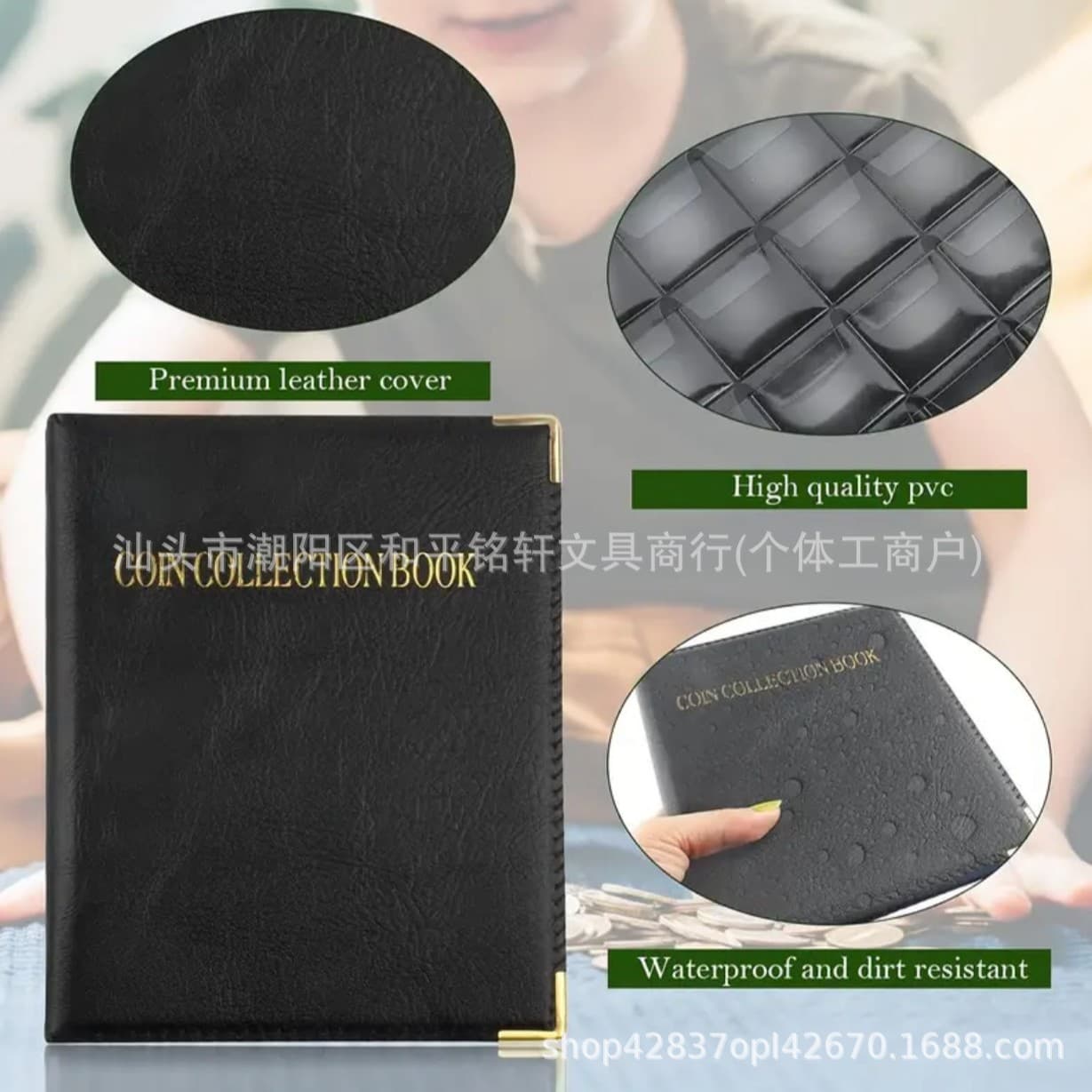 Direct Supply 240 Slot Coin Album Page Protectors Silver Dollar Collectible Medallion Storage PVC Binder for Coin Protection