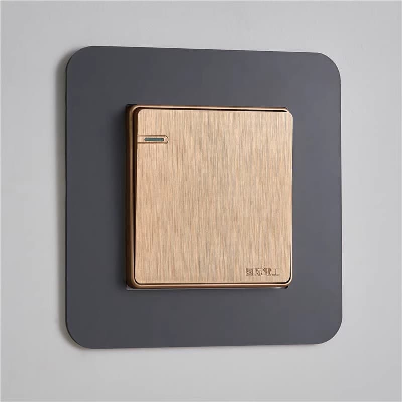 Luxury Style Switch Protectors for Living Rooms, Adhesive-Free Waterproof Modern Household Outlet Minimalist Decor