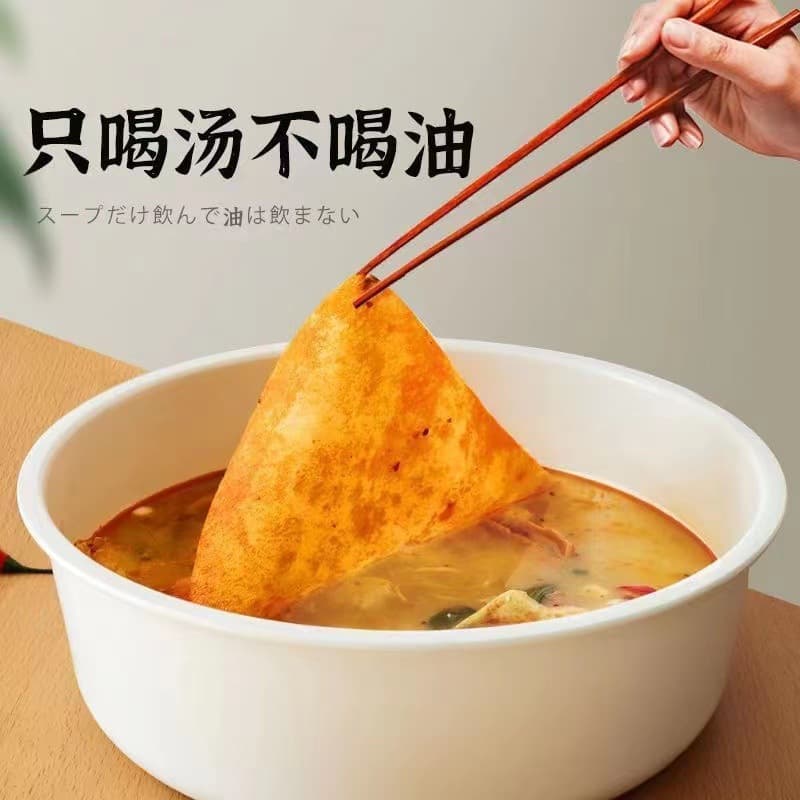 Kitchen soup-specific oil-absorbing paper, household food-grade baking and frying food oil-removing paper, oil-absorbing cloth, filter membrane