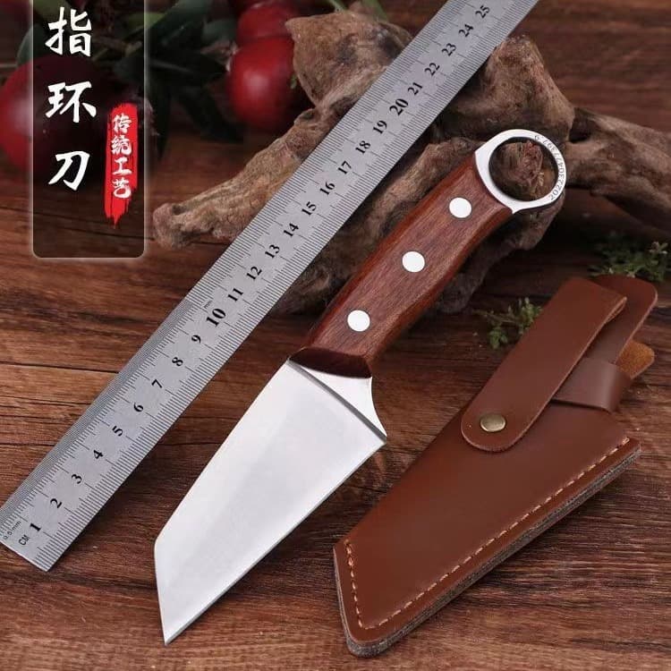 Authentic Mongolian Small Knife for Roasted Whole Lamb, Hand-Pulled Meat Knife, Outdoor Portable Knife, Household Fruit Knife, BBQ Meat Knife