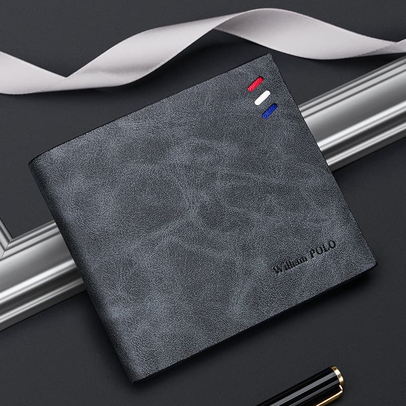 Yinghuang Paul Men's Short Wallet Cross-Border Business Multi-Card Slot Retro Wallet Men's High-End Sense Genuine Leather