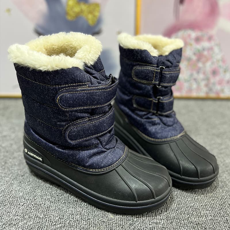 Russian cross-border export to Europe and the United States custom-made winter women's thickened snow boots mid-calf set-soled duck hunting shoes