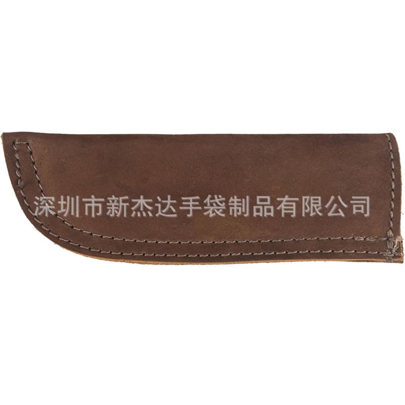 Cross-Border Top Grain Leather Heat Insulation Handle Pot Mat, Double-Layer Stitched for Easy Metal Skillet Handle Anti-Scald Protection