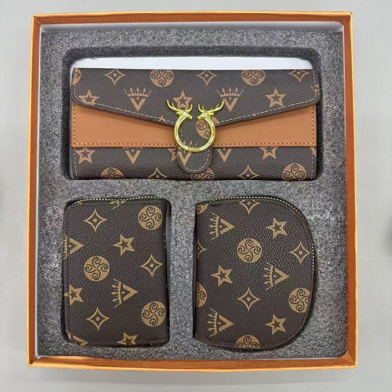 2024 New 3-Piece Gift Box Set Wallet Card Holder Kit
