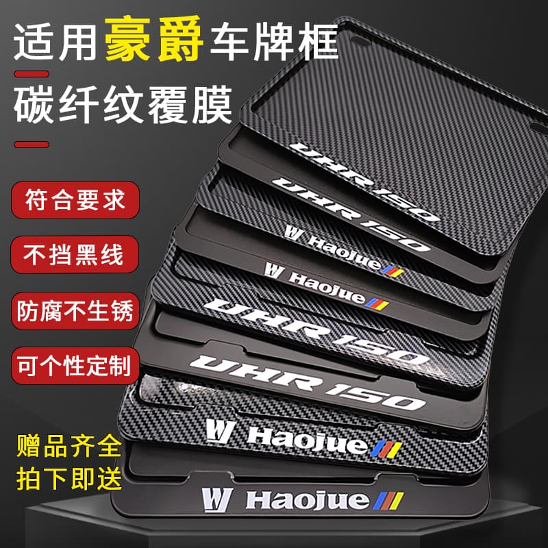 License Plate Frame for Haojue Motorcycles UFR UHR150 TR300 AFR125