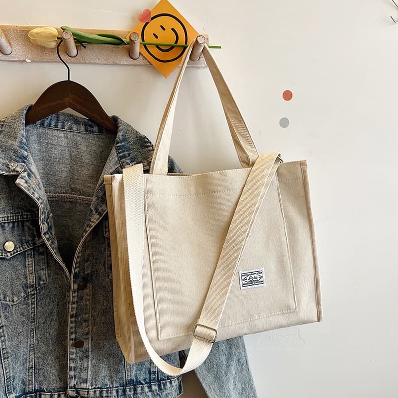 Women's Corduroy 2026 New Style Small Square Bag Korean Ins Style Handbag Shoulder Bag Portable