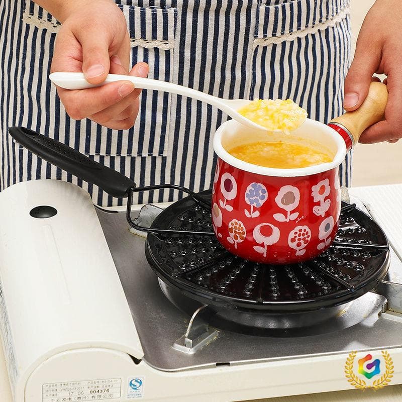 ✅Japanese household kitchen energy-saving heat-conducting plate enamel pot glass pot heat-conducting plate anti-burning blackening bottom