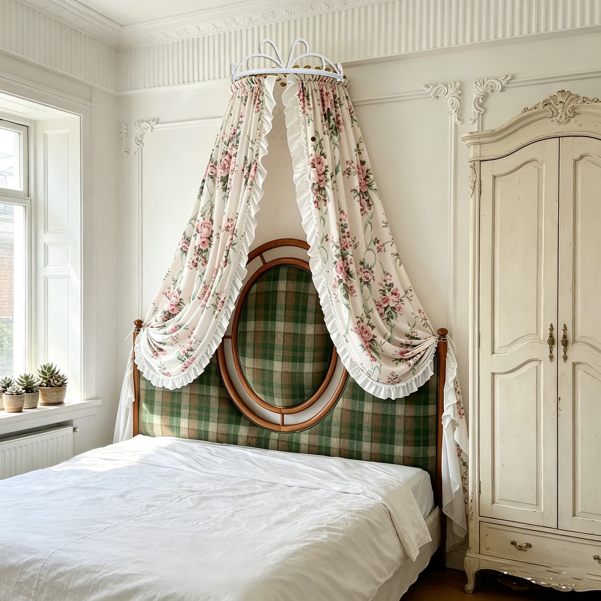Cross-border Direct Supply Princess Room Bed Canopy, French Style Home Textile, French Romantic Princess Bed Canopy
