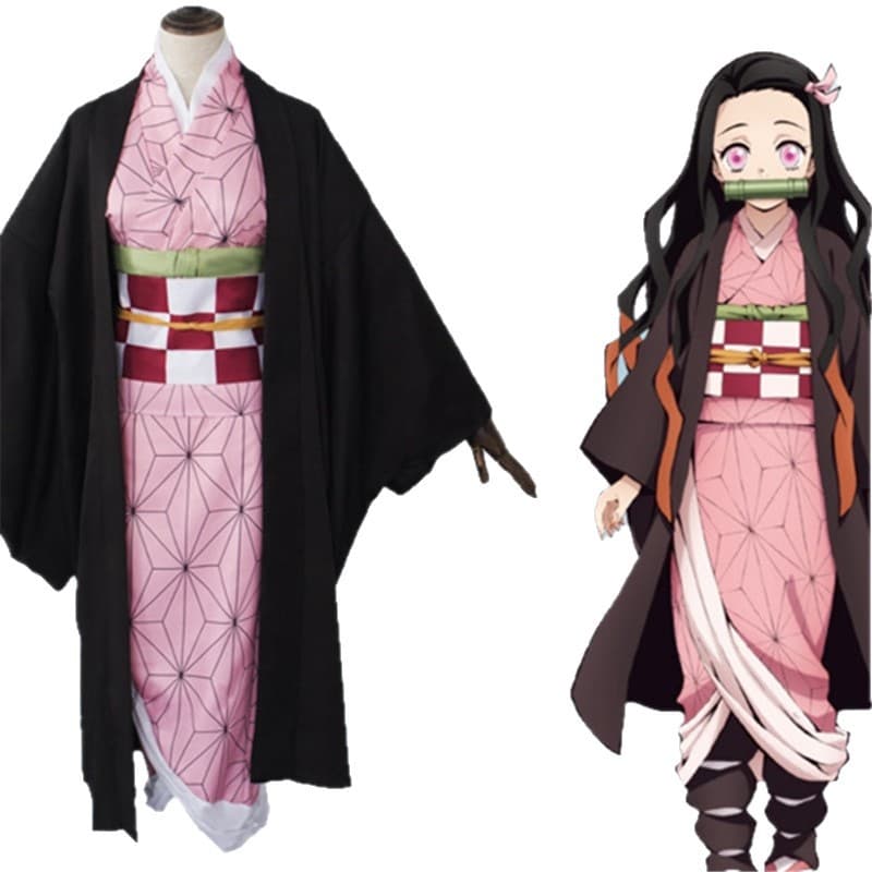 Demon Slayer Cosplay Costume Kamado Tanjiro Nezuko COS Tomioka Giyu Zenitsu Agatsuma Cosplay Outfit Women
