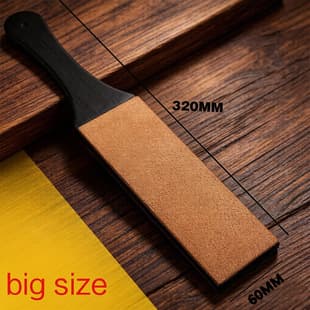 Leather Knife Sharpening Strop Polisher, Sharpening Plate, Fine Honing Belt, Compound Sharpening Paste