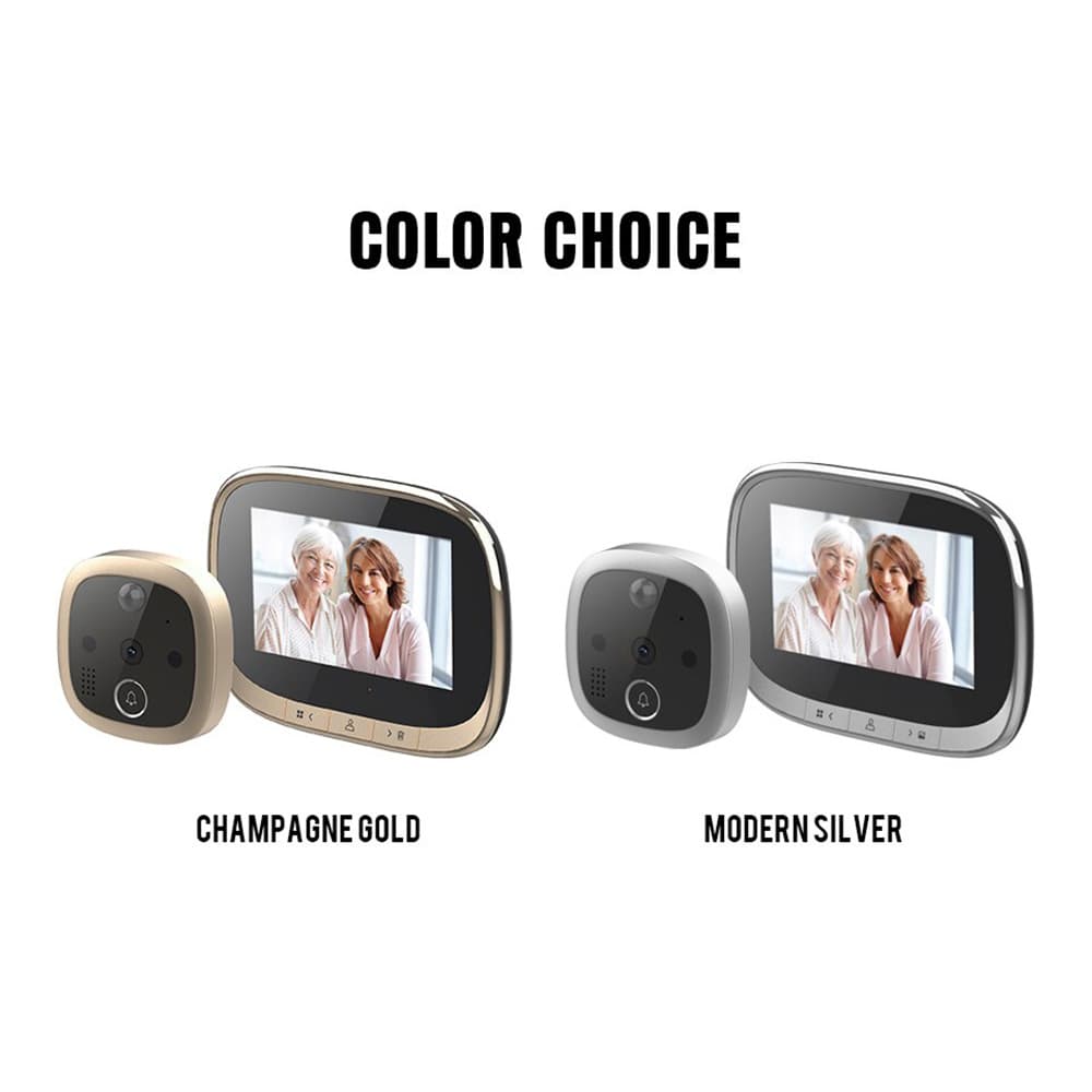 4.3-inch mobile phone WIFI remote video intercom monitoring motion detection cat eye video doorbell intelligent monitoring