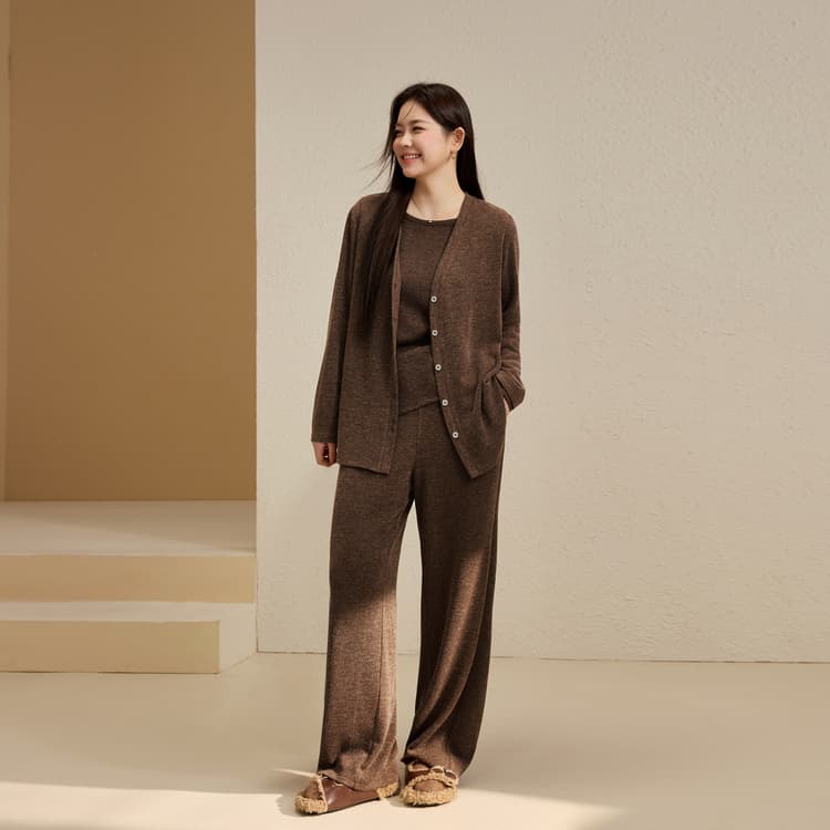 Xianlixiu Plus Size Women's Elegant Fashion Suit, 2025 Autumn New Arrival, Cozy Comfort 3-Piece Set