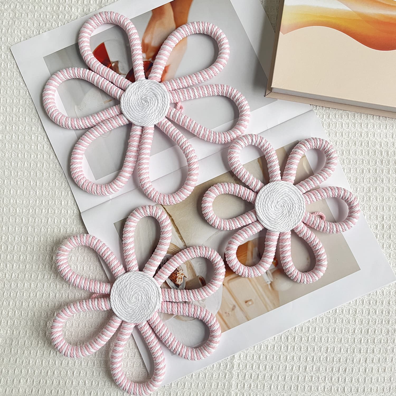 Children's Room Daisy Flower Home Decoration Cross-border New Handicraft Art Wall Hanging Creative Ornament