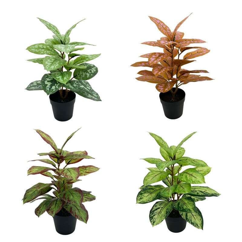 Amazon Artificial Plant Mini Potted Fake Greenery Evergreen Red Maple Leaf Small Tree Home Decoration Ornament Bonsai
