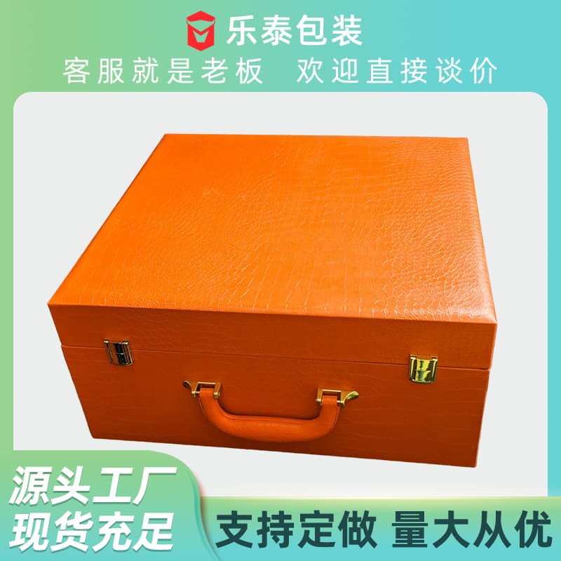 Premium Large Gift Box with Crocodile Texture for Shoes, Handbags, and Display - Live Stream Ready