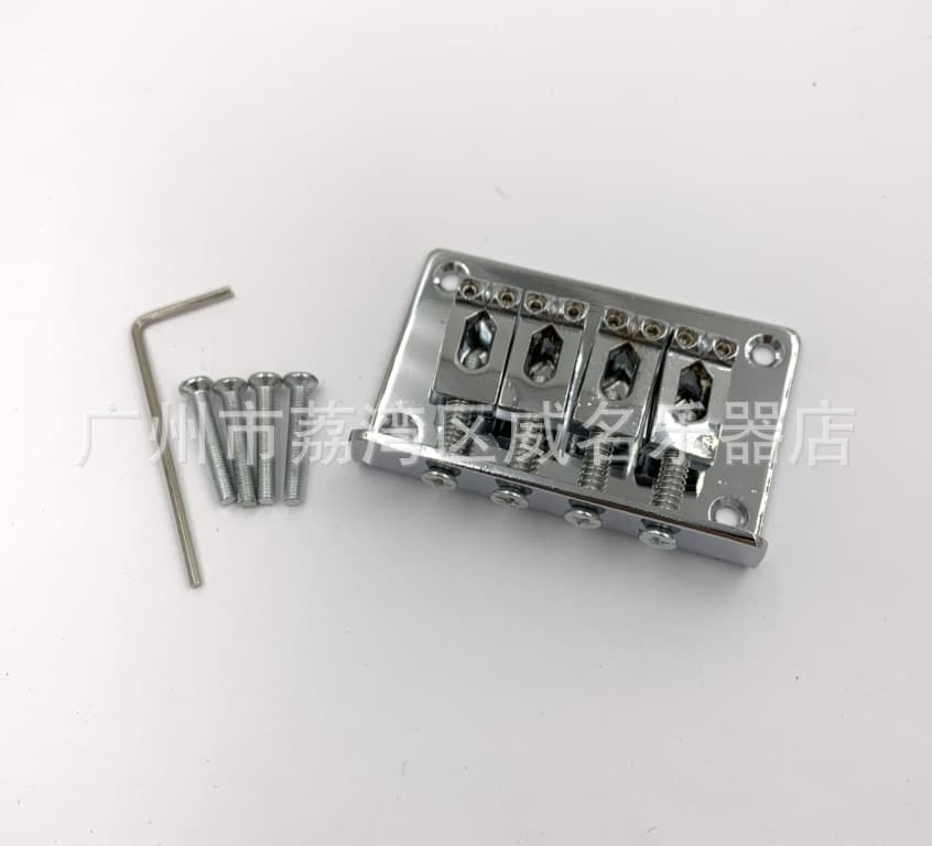 4-string electric guitar bridge silver zinc alloy electric guitar electric bass ukulele 60MM