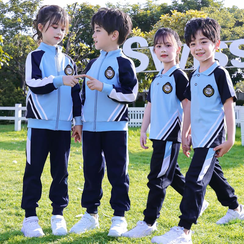 VieBoo's new primary and secondary school uniforms, children's class uniforms, Gary sportswear sets, kindergarten uniforms, spring and autumn wear