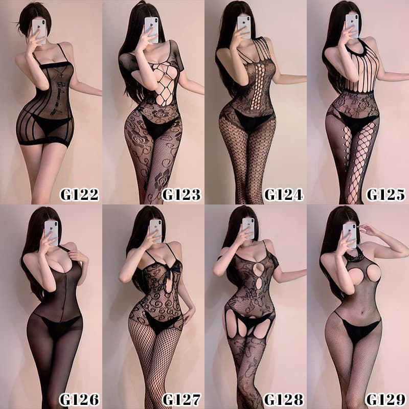 Loubei Plus Size Lingerie Mesh Open Crotch No-Detach Passionate Transparent Sexy Stockings Drop Shipping