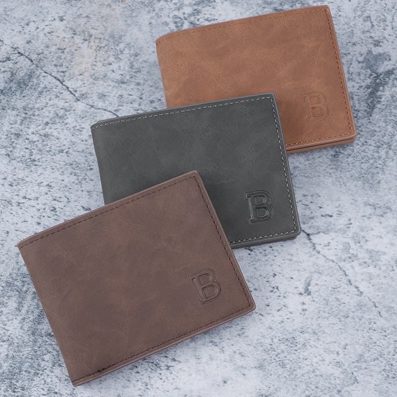 New fashion trendy retro men's short wallet 20% off multi-card slot wallet multi-function coin purse in stock