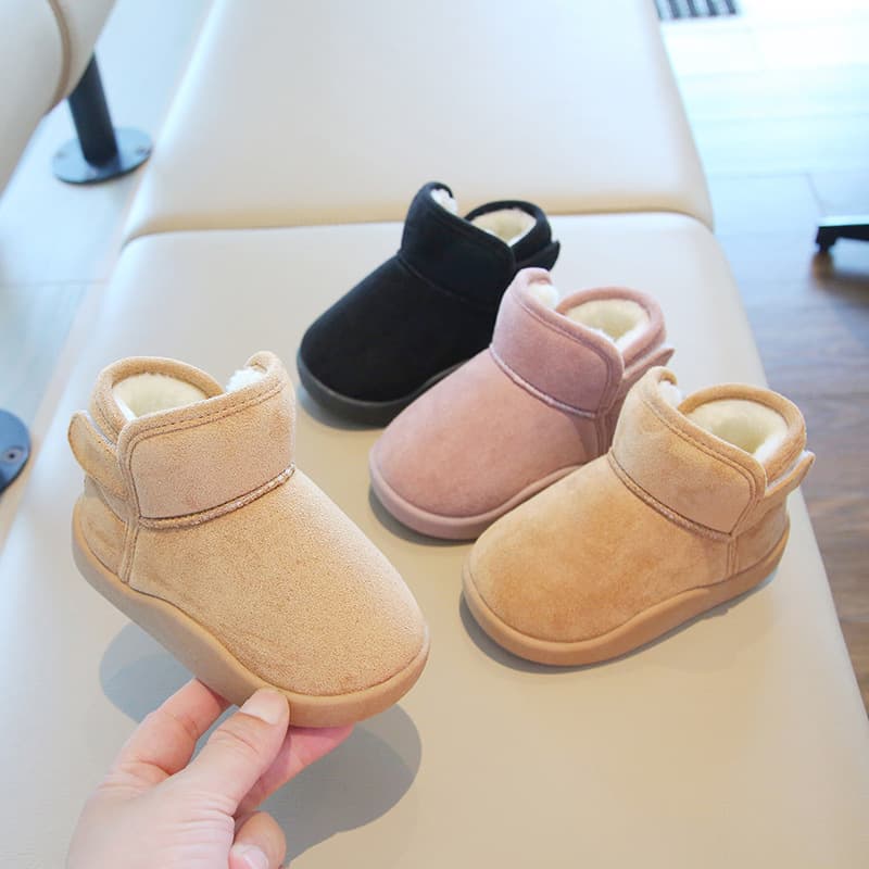 2025 Children's Snow Boots Boys and Girls Winter Extra Thick Fleece-Lined Warm Cotton Shoes Anti-Slip Cotton Boots Extra Warm